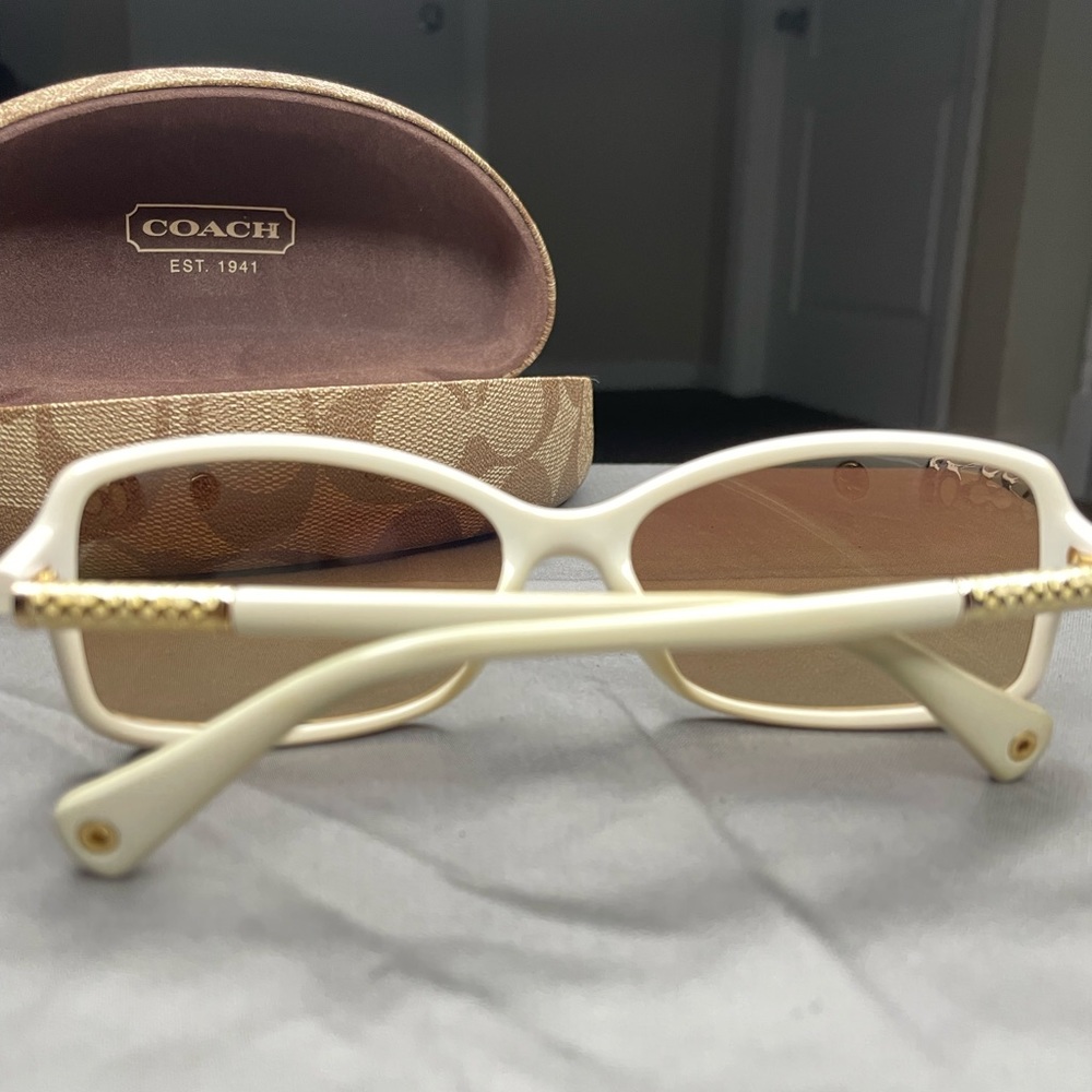 *Authentic* 
Coach White Sunglasses (DISCONTINUED)